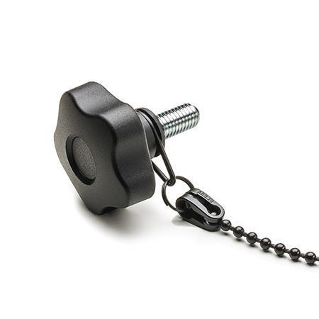 Otto Ganter Star Knob with Threaded Stud with Loss Protection, GN 5337.13